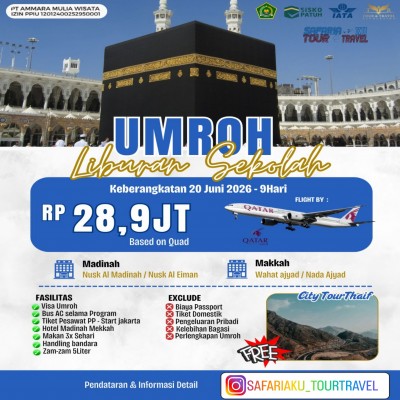 9 HARI UMROH LIBUR SEKOLAH